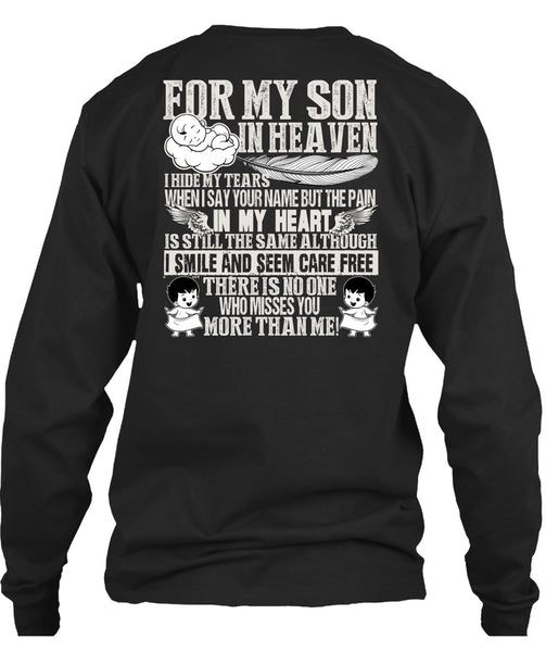 For My Son In Heaven T Shirt, Pain In My Heart T Shirt