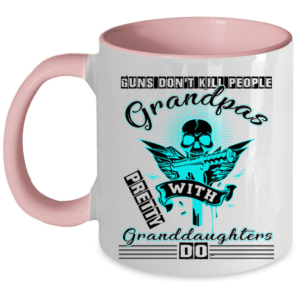 Cool Grandpas Coffee Mug, Grandpas With Pretty Granddaughters Accent Mug