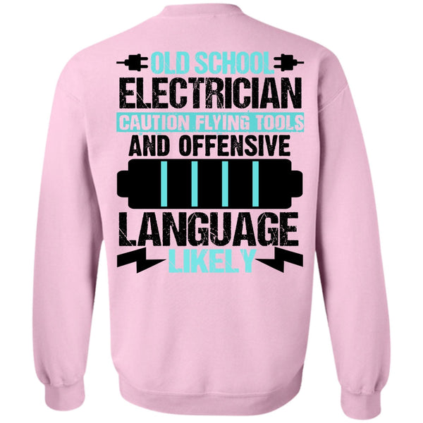 I Love Electrician T Shirt, Old School Electrician Sweatshirt