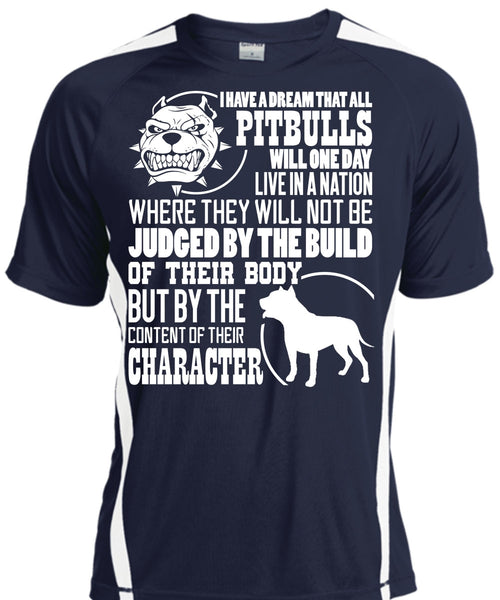 I Have A Dream That All Pit Bulls T Shirt, Judge By The Build T Shirt, Cool Shirt