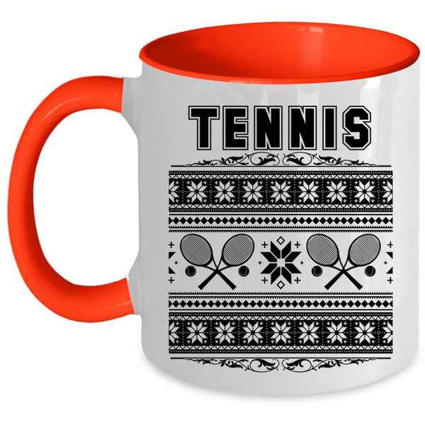 Christmas Family Vacation Coffee Mug, Tennis Accent Mug