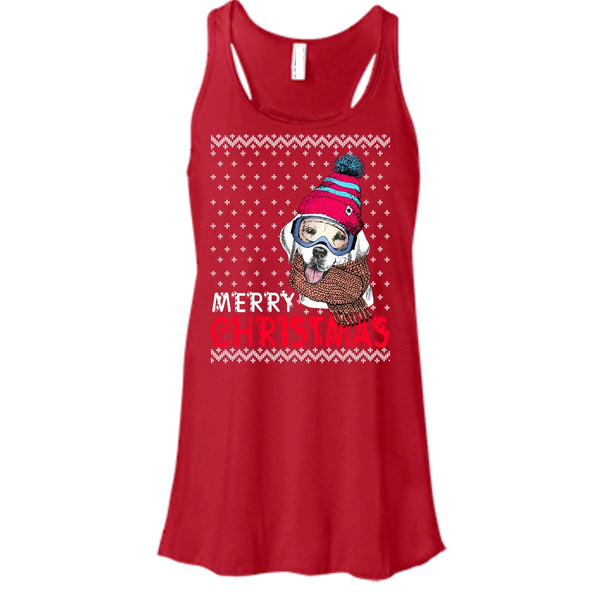 Dog Merry Christmas T Shirt, Coolest Dog Lover Tank Top