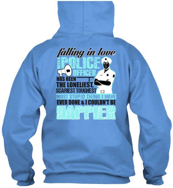 Falling In Love With A Police Officer T Shirt, I Love Police T Shirt