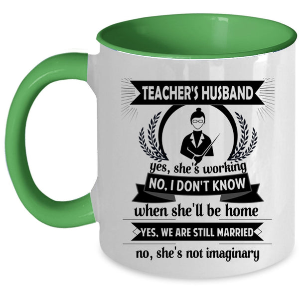 Teacher's Husband Mug, Gift For Wedding Cup