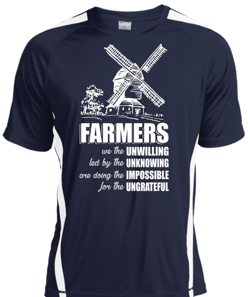 Farmers We The Unwilling T Shirt, Being A Farmer T Shirt, Cool Shirt