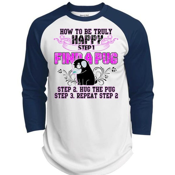 Find A Pug T Shirt, I Love Pug T Shirt, Awesome T-Shirts  (Polyester Game Baseball Jersey)