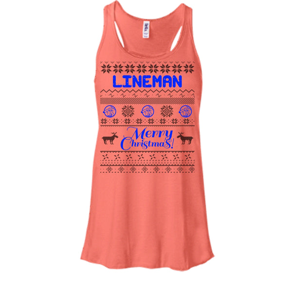 Lineman Merry Christmas T Shirt, Gift For Merry Christmas T Shirt, Awesome t-shirts