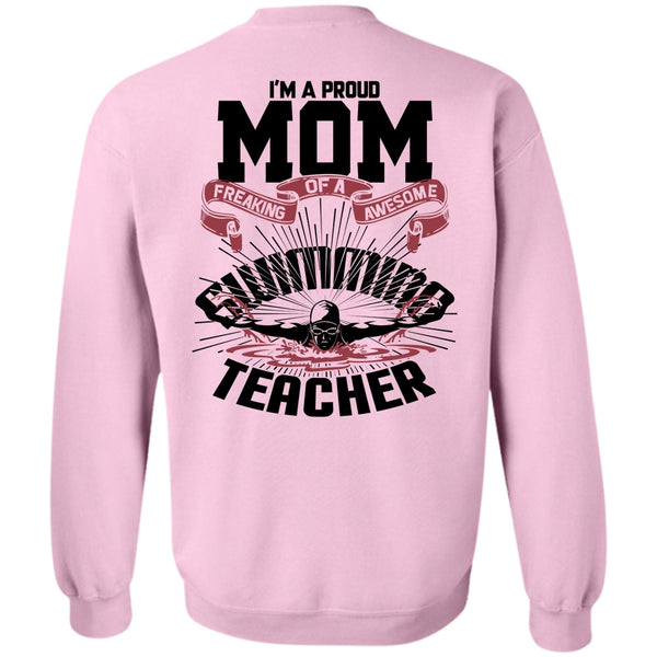 I Love Swimming T Shirt, I'm A Proud Mom Sweatshirt