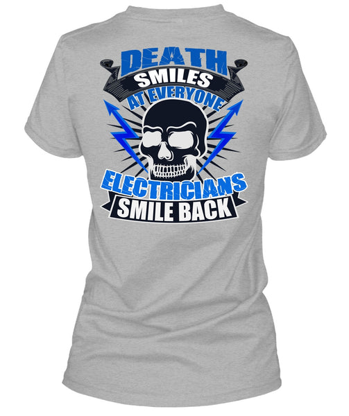 Electricians Smile Back T Shirt, I Love Electrician T Shirt