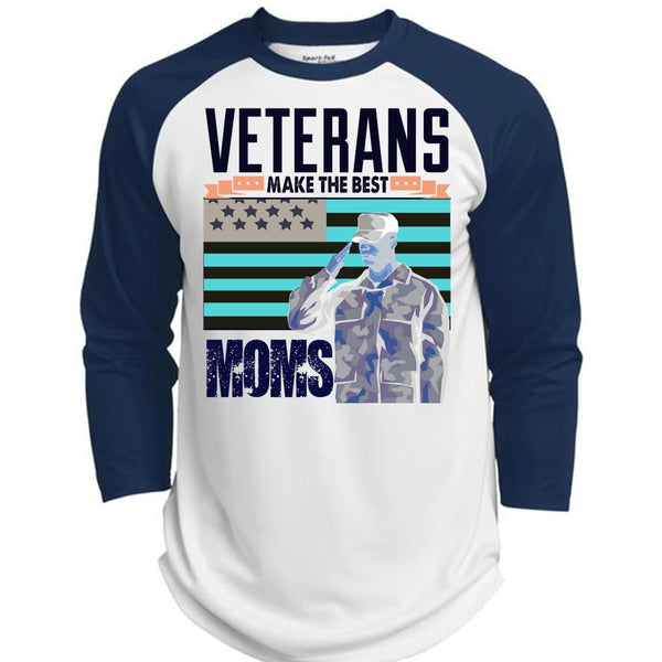 Veterans Make The Best Moms T Shirt, I Love Veteran T Shirt, Awesome T-Shirts  (Polyester Game Baseball Jersey)