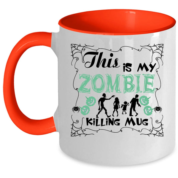 Gift For Halloween Coffee Mug, This Is My Zombie Accent Mug