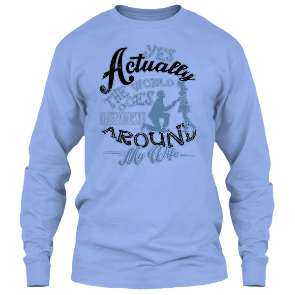 Revolve Around My Wife T Shirt, Coolest Husband Ever T Shirt