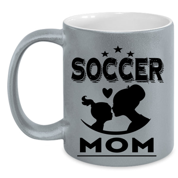 Cool Gift For Mom Coffee Mug, Soccer Mom Accent Mug