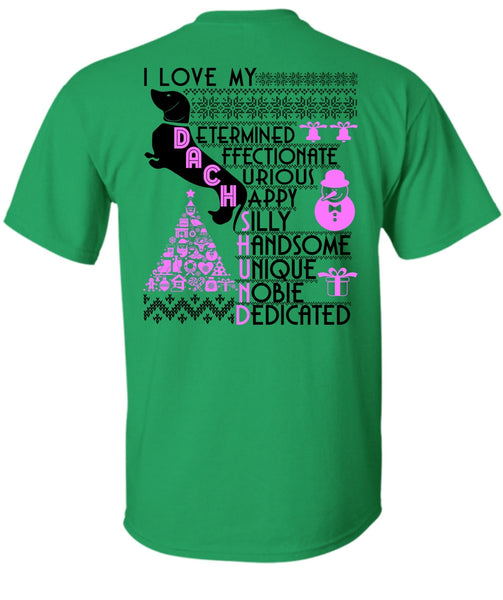 I Love My Dachshund T Shirt, I Love My Dog T Shirt