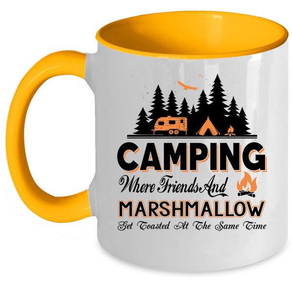 Best Gift For My Friends Coffee Mug, Camping Accent Mug