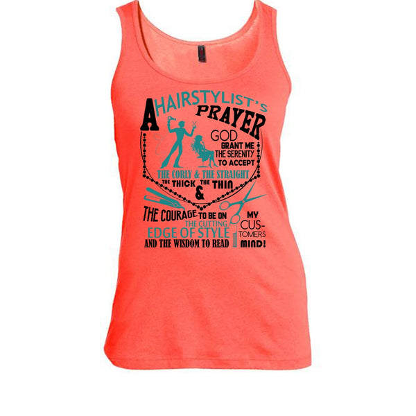 A Hair Stylist's Prayer T Shirt, Coolest Hair Stylist Tank Top