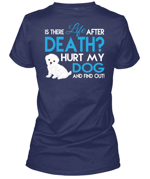 Hurt My Dog And Find Out T Shirt, Is There Life After Death T Shirt