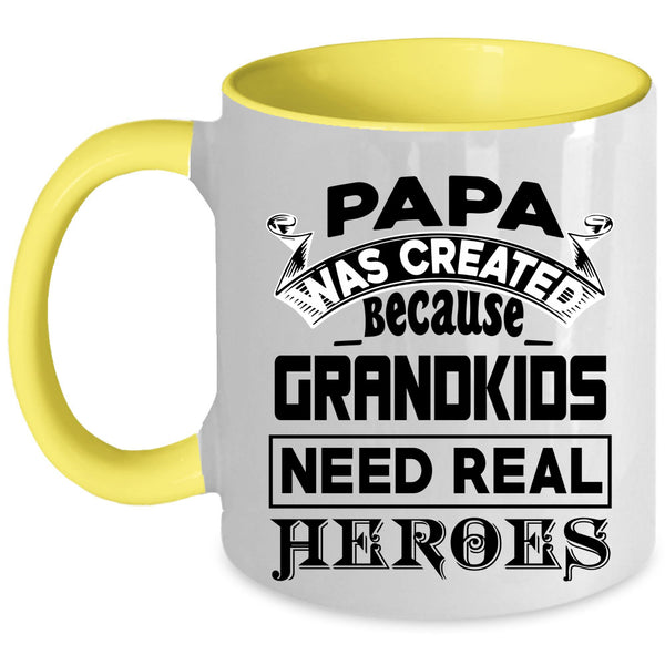 Awesome Gift For Papa Coffee Mug, Papa Accent Mug