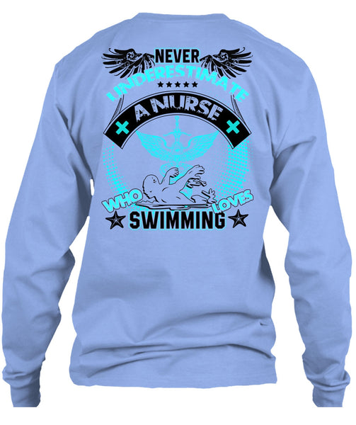 Nurse Who Loves Swimming T Shirt, I Love Swimming T Shirt