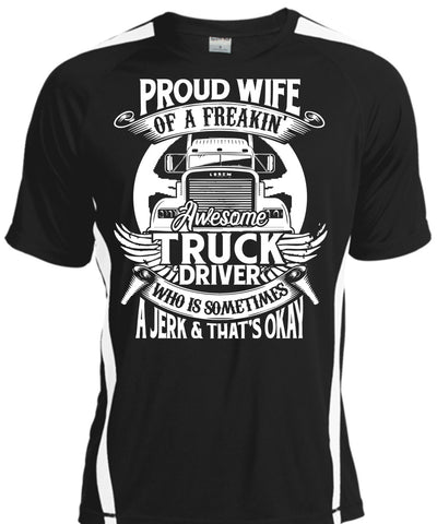 A black t-shirt with the shopify logo