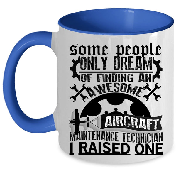 Cool Job Title Coffee Mug, Aircraft Maintenance Technician Accent Mug