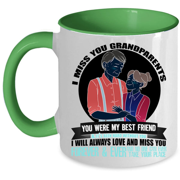 I Will Always Love And Miss You Coffee Mug, I Miss You Grandparents Accent Mug