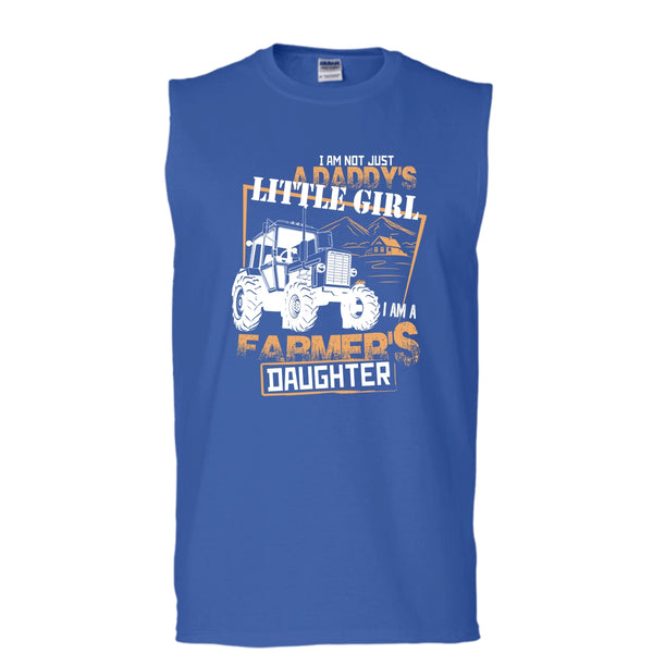 Just A Daddy's Littile Girl T Shirt, I'm A Farmer's Girl Tank Top (Men's Cotton Sleeveless)