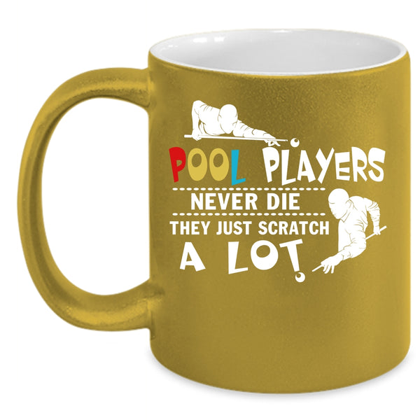 Pool Players Coffee Mug, Billiard Coffee Cup