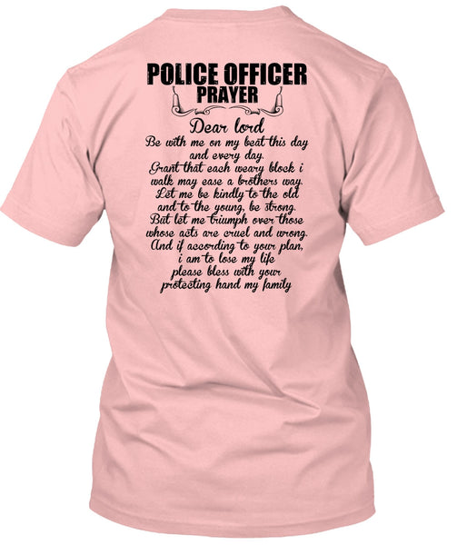 Police Officer Prayer T Shirt, I Love Police T Shirt