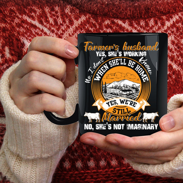 Farmer's Husband Coffee Mug, Cool Just Married Coffee Cup