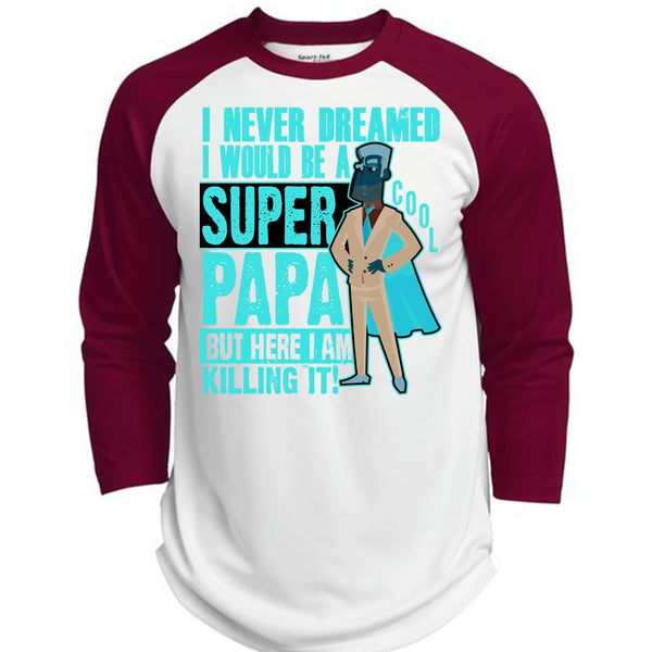 I Would Be A Cool Papa T Shirt, I Love Papa T Shirt, Awesome T-Shirts  (Polyester Game Baseball Jersey)