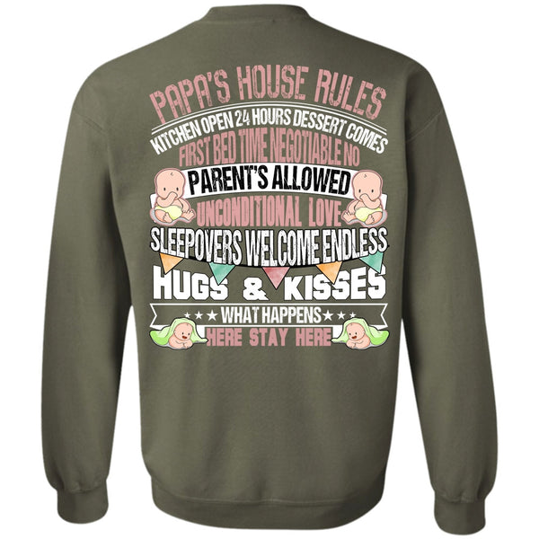 Hugs And Kisses T Shirt, I Love Papa Sweatshirt