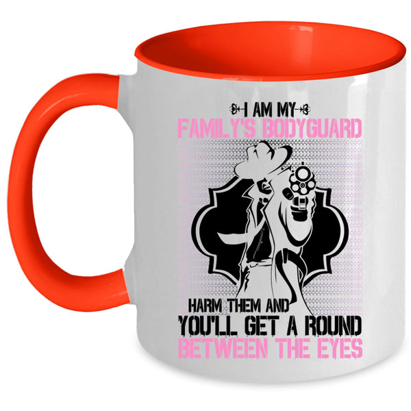 Best Gift For My Dad Coffee Mug, I Am My Family's Bodyguard Accent Mug