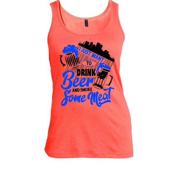 I Just Want To Drink Beer T Shirt, Coolest Beer Drinker Tank Top