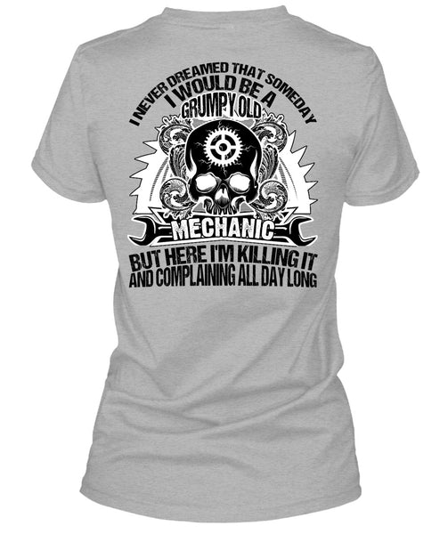 Grumpy Old Mechanic T Shirt, I Love Mechanic T Shirt