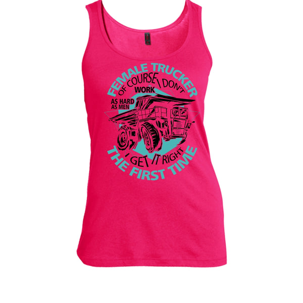 Female Trucker T Shirt, Coolest Female Trucker Tank Top