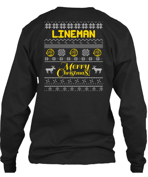 Lineman Merry Christmas T Shirt, Being A Lineman T Shirt