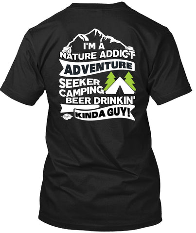 A black t-shirt with the shopify logo