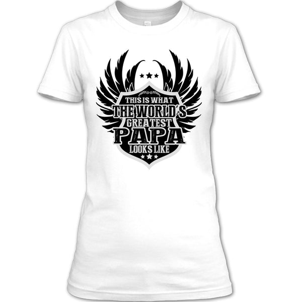 The World's Greatest Papa T Shirt, Coolest Papa Ever T Shirt