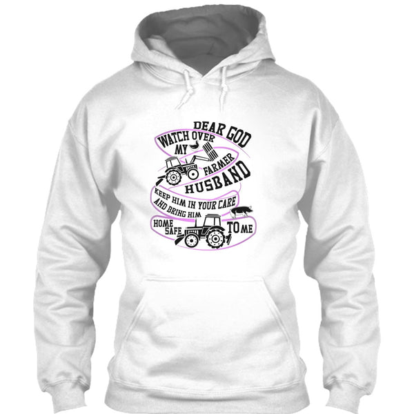 Watch Over My Farmer Husband T Shirt, I'm A Farmer's Wife T Shirt