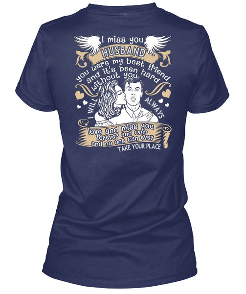 I Miss You Husband T Shirt, Love And Miss You T Shirt