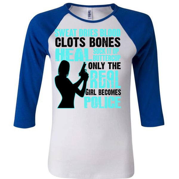 Only The Real Girl Becomes Police T Shirt, I Love Police T Shirt, Awesome T-Shirts