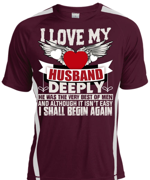 I Love My Husband T Shirt, I Shall Begin Again T Shirt, Cool Shirt