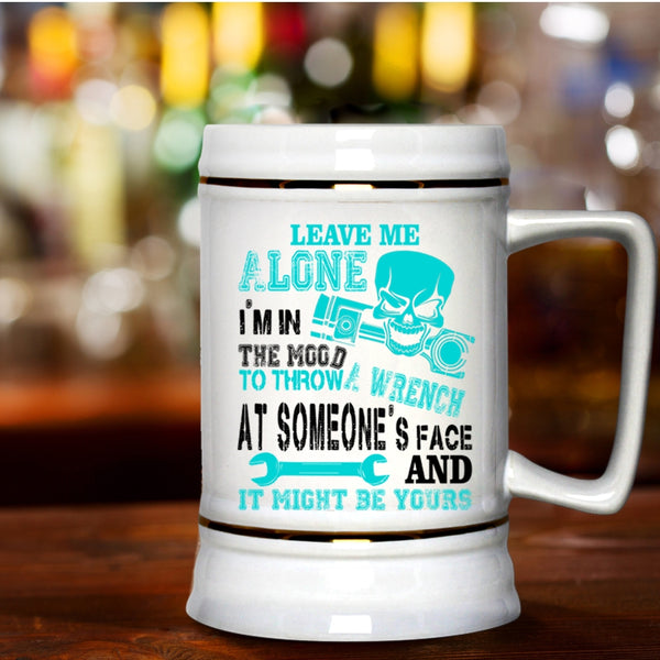 Cool Gift For Mechanics Beer Stein 22oz, Funny Mechanics Beer Mug