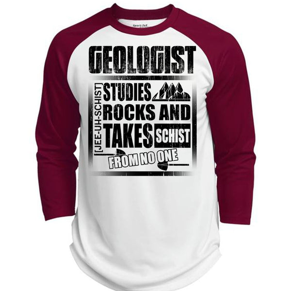 Geologist Studies Rocks T Shirt, Being A Geologist T Shirt, Awesome T-Shirts  (Polyester Game Baseball Jersey)