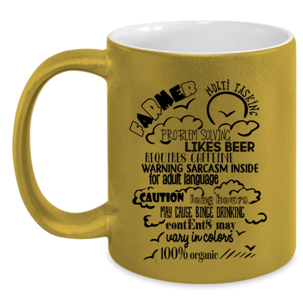 Awesome Farmers Coffee Mug, Farmer Accent Mug