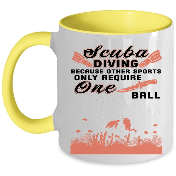 Cute Gift For Scuba Diver Coffee Mug, Scuba Diving Accent Mug