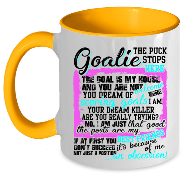 My Best Friends Coffee Mug, Goalie Accent Mug