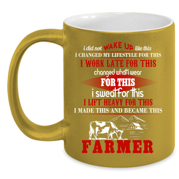Became This Farmer Coffee Mug, Cool Farmer Coffee Cup