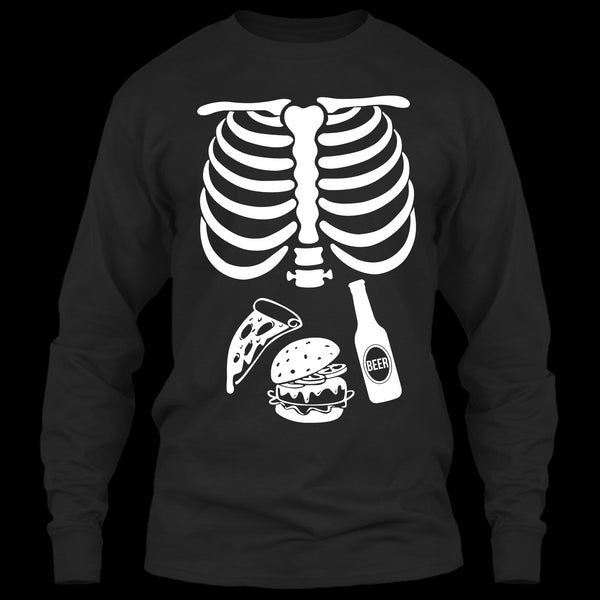 A black t-shirt with the shopify logo